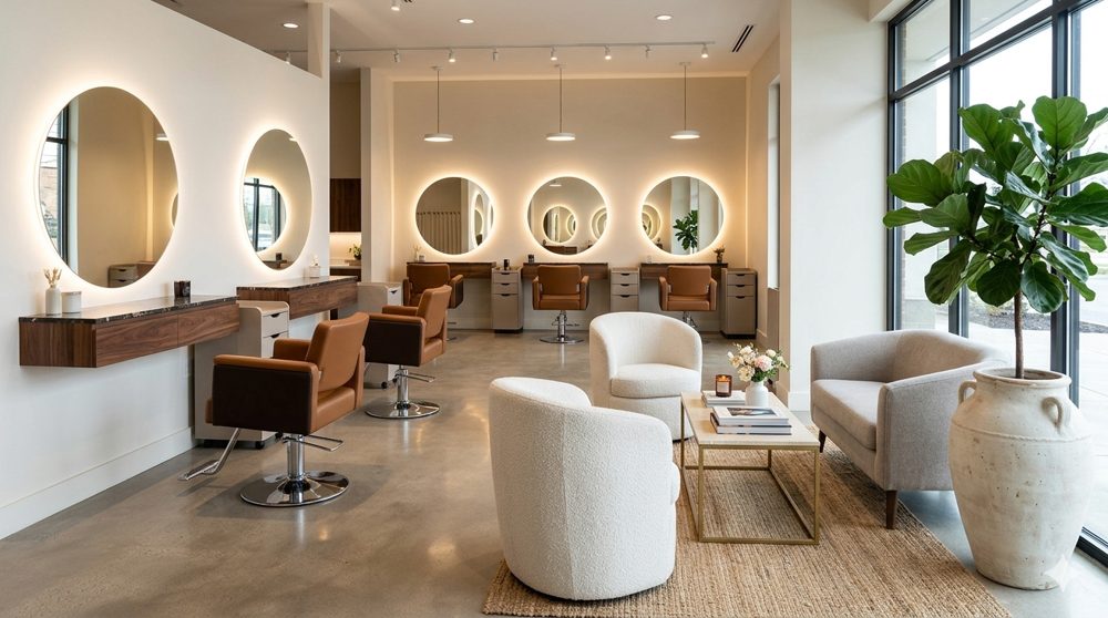 Interior de salão de beleza (foto ilustrativa)